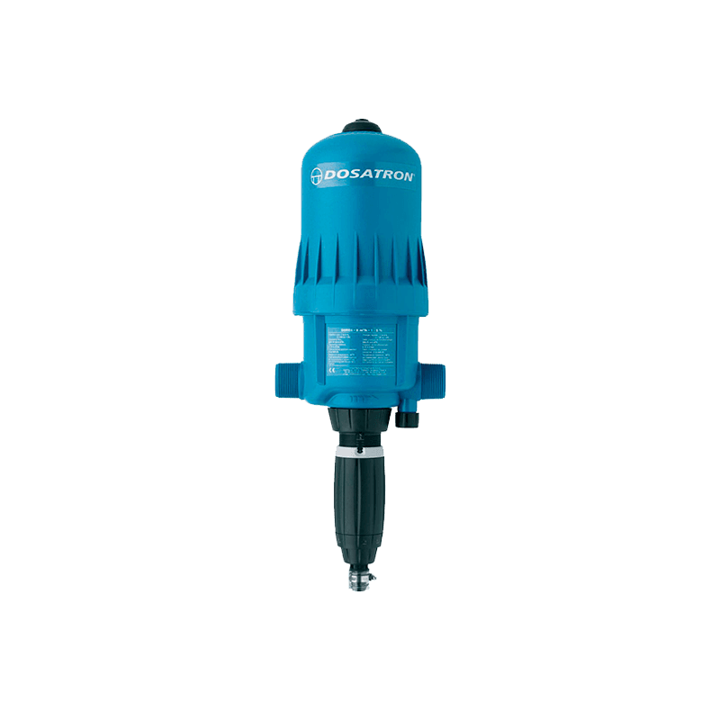 Dosificador Proporcional Dosatron Modelo: D8RE5VFII con Flujo de: 2.2 – 40 GPM y Dilución de: 1 – 5% Empaques en: Vitón(Descontinuado por el D40)