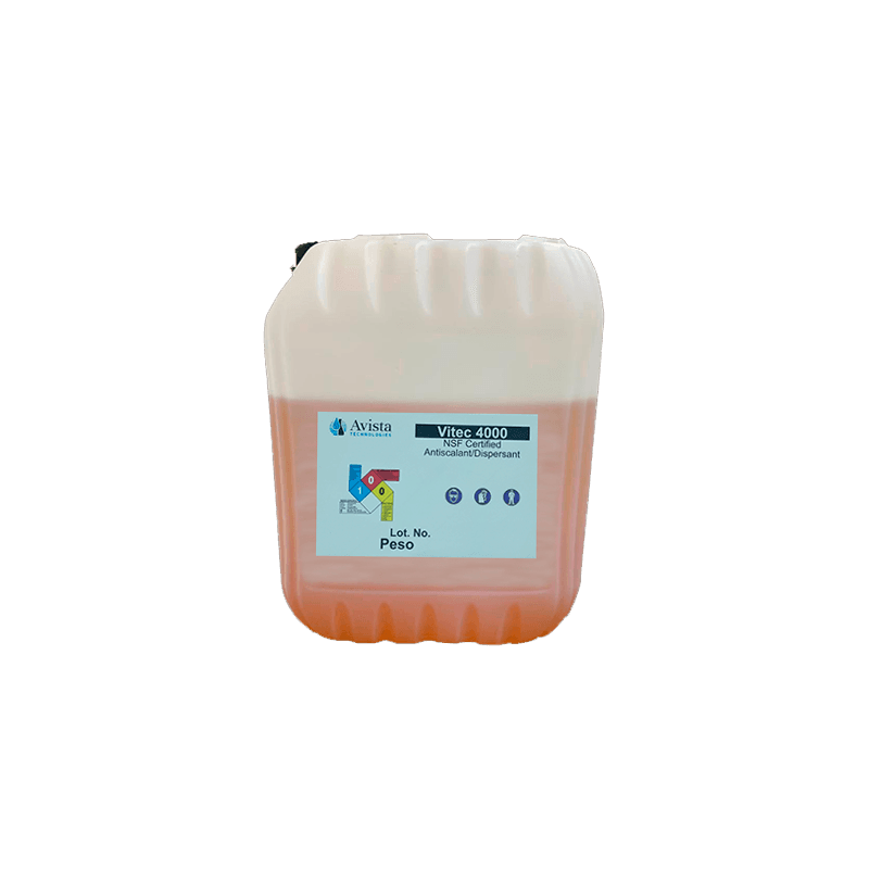 Antiincrustante para ósmosis Inversa Avista Vitec Modelo: 4000 Reenvasado 45 Lbs