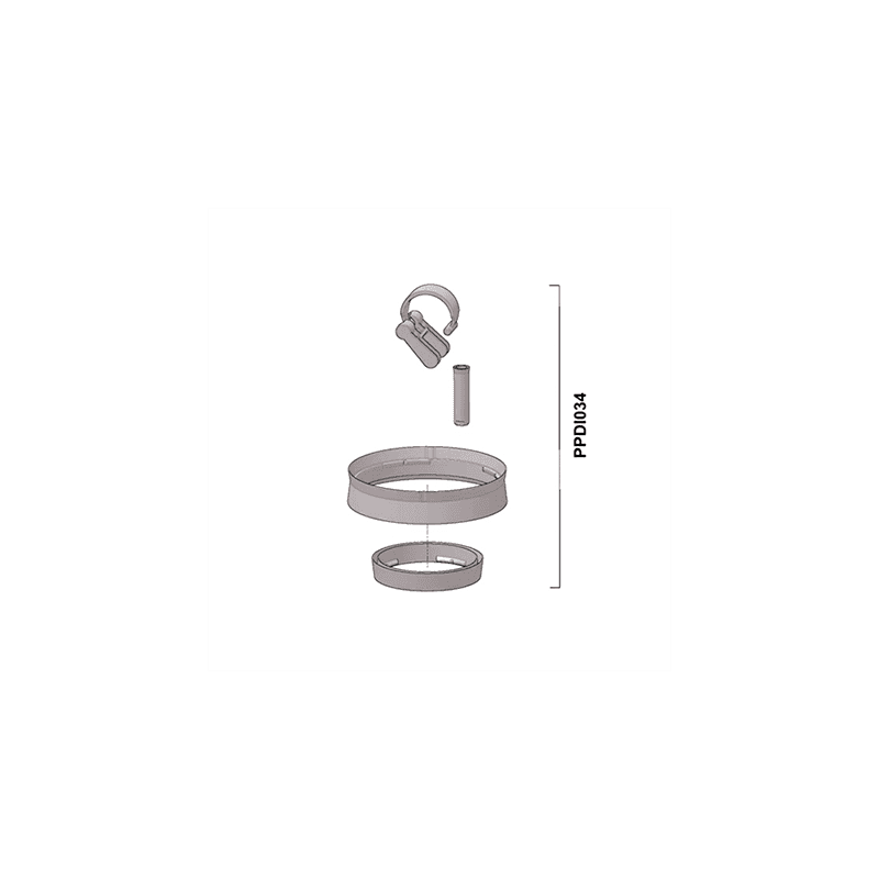 Kit Superior e Inferior de sellado y Resorte Dosatron, para Dosificadores: D3RE3000 D3RE2, D3RE5, Número de Parte: PPDI034